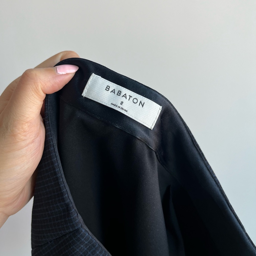 Aritzia Babaton - Skirt (Navy Plaid) - Picture 3 of 5